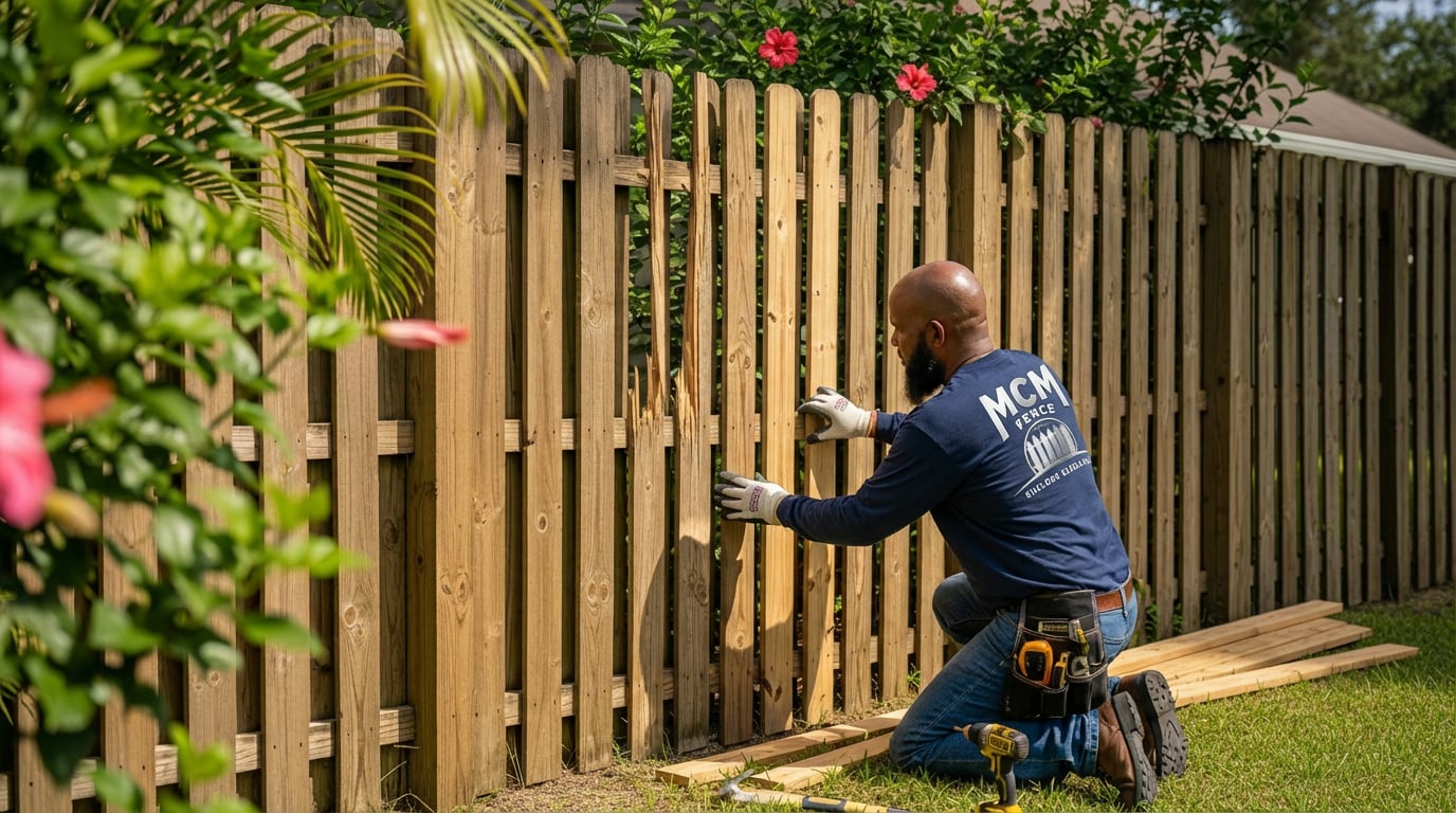 Fence Repair installation in Tampa Bay, FL