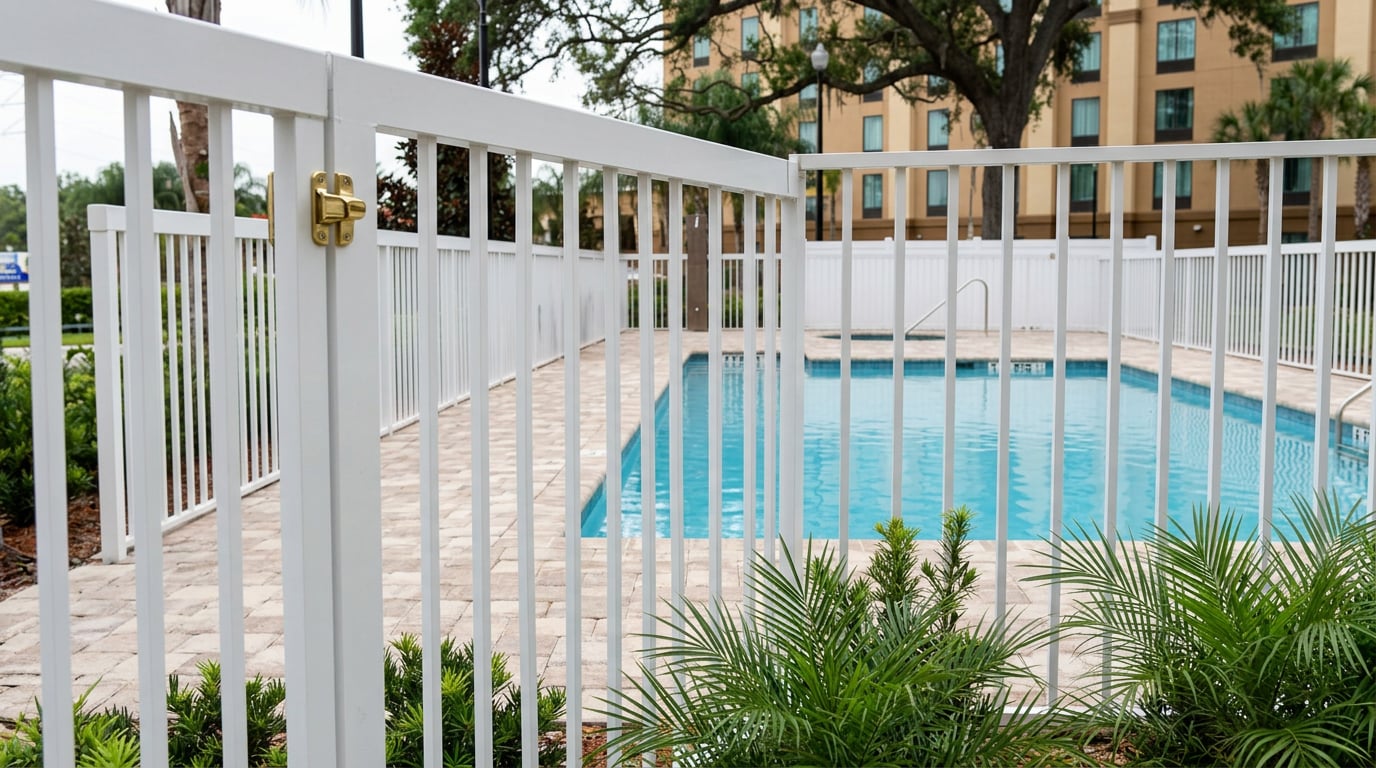 Pool Safety Fence installation in Tampa Bay, FL
