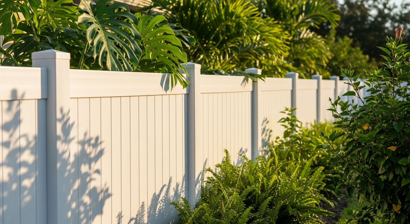Vinyl Fence installation in Tampa Bay, FL