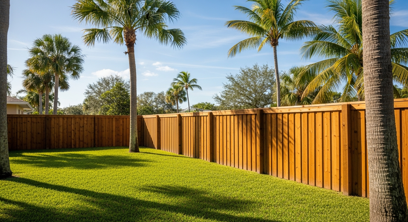Wood Fence installation in Tampa Bay, FL